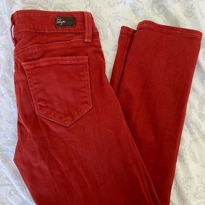 Paige Cropped Capri orange-red jeans (25)